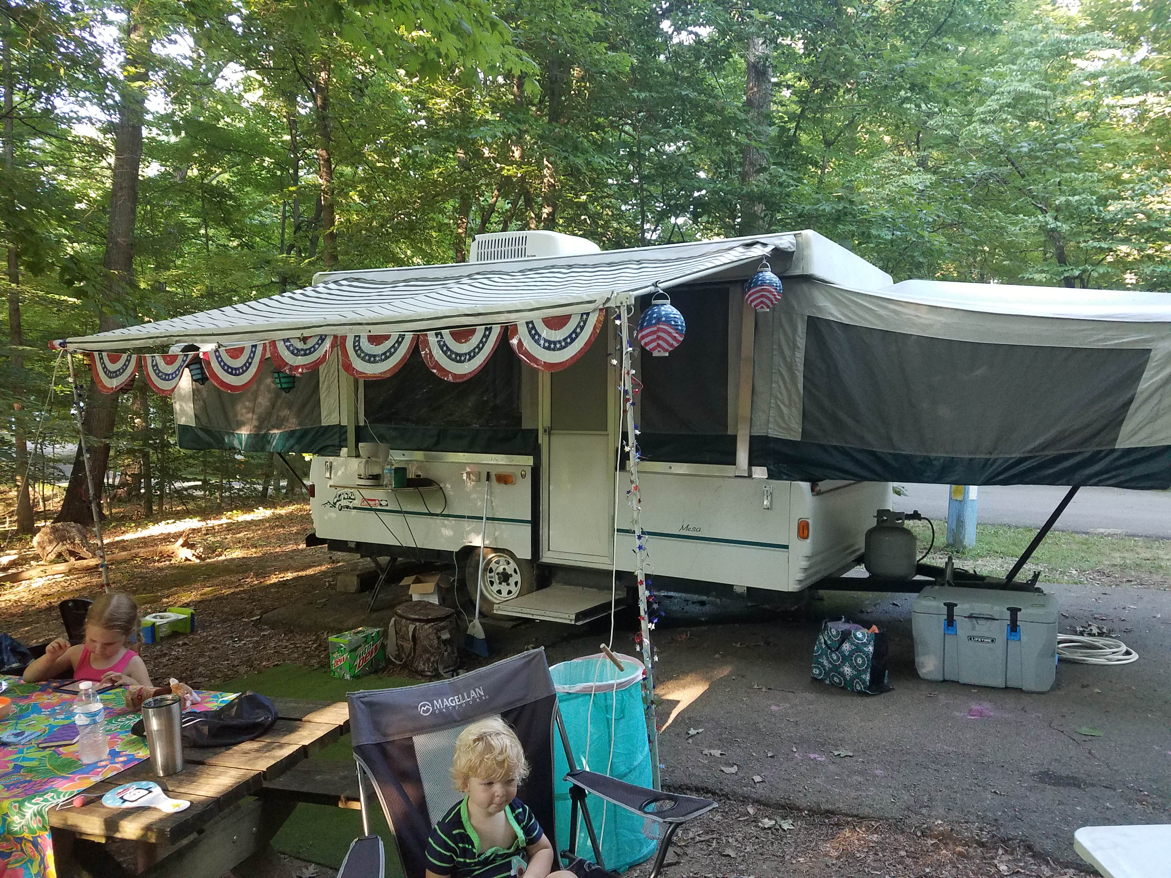 Nichole M.'s photo of rv camping at O'Bannon Woods State Park Campground near Birdseye, IN