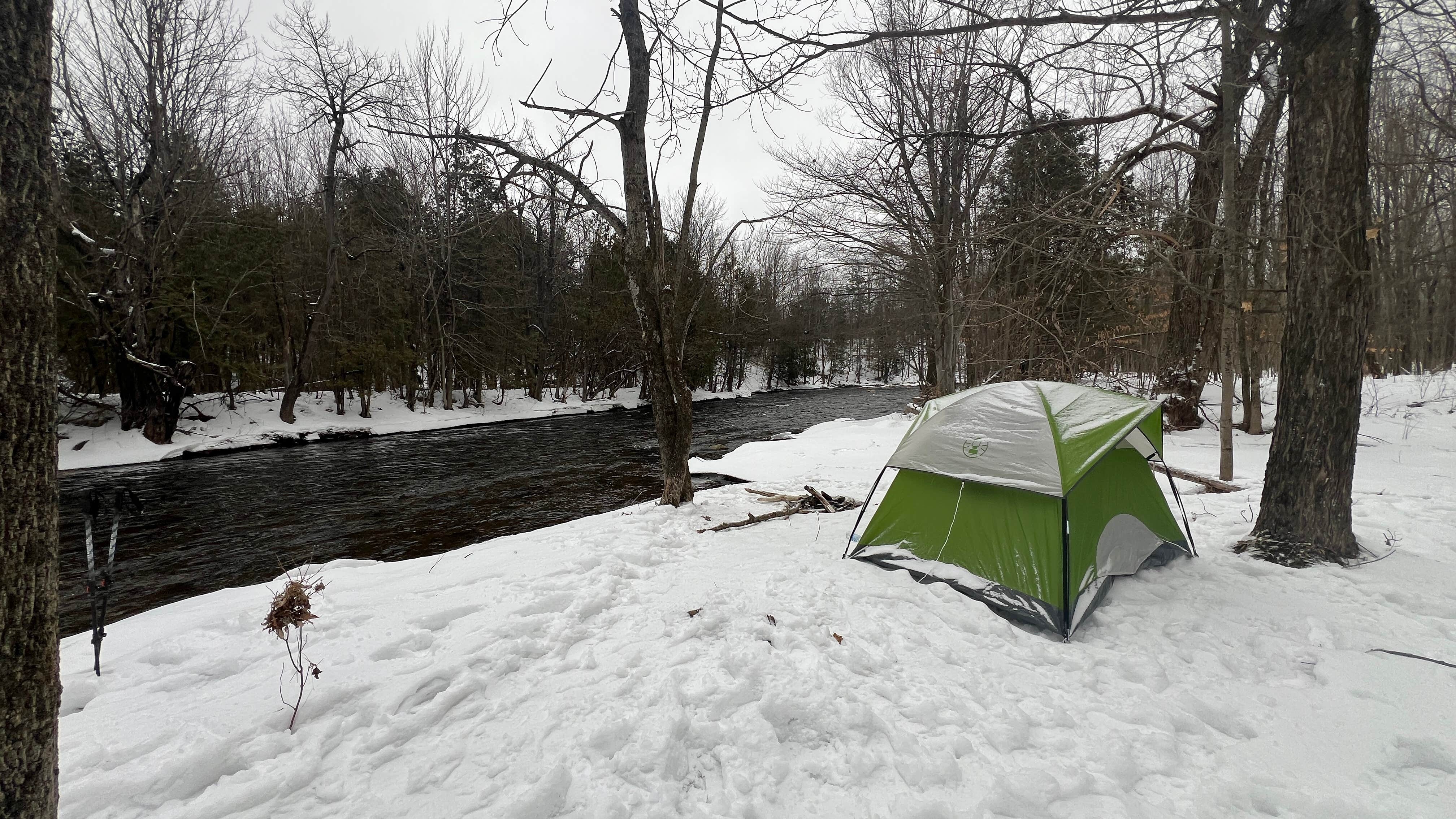 Keith P.'s photo of tent camping at Someday Happens River Retreat near Rainbow Lake, NY