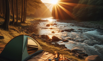 Camping near Ponderosa Campsite: Someday Happens River Retreat, Mooers Forks, New York