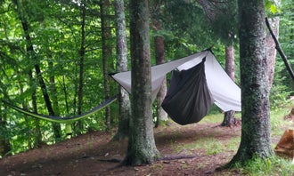 Camping near Stony Brook Backcountry Shelter on the AT in Vermont — Appalachian National Scenic Trail: On the Hill Dispersed Camp, Pittsfield, Vermont