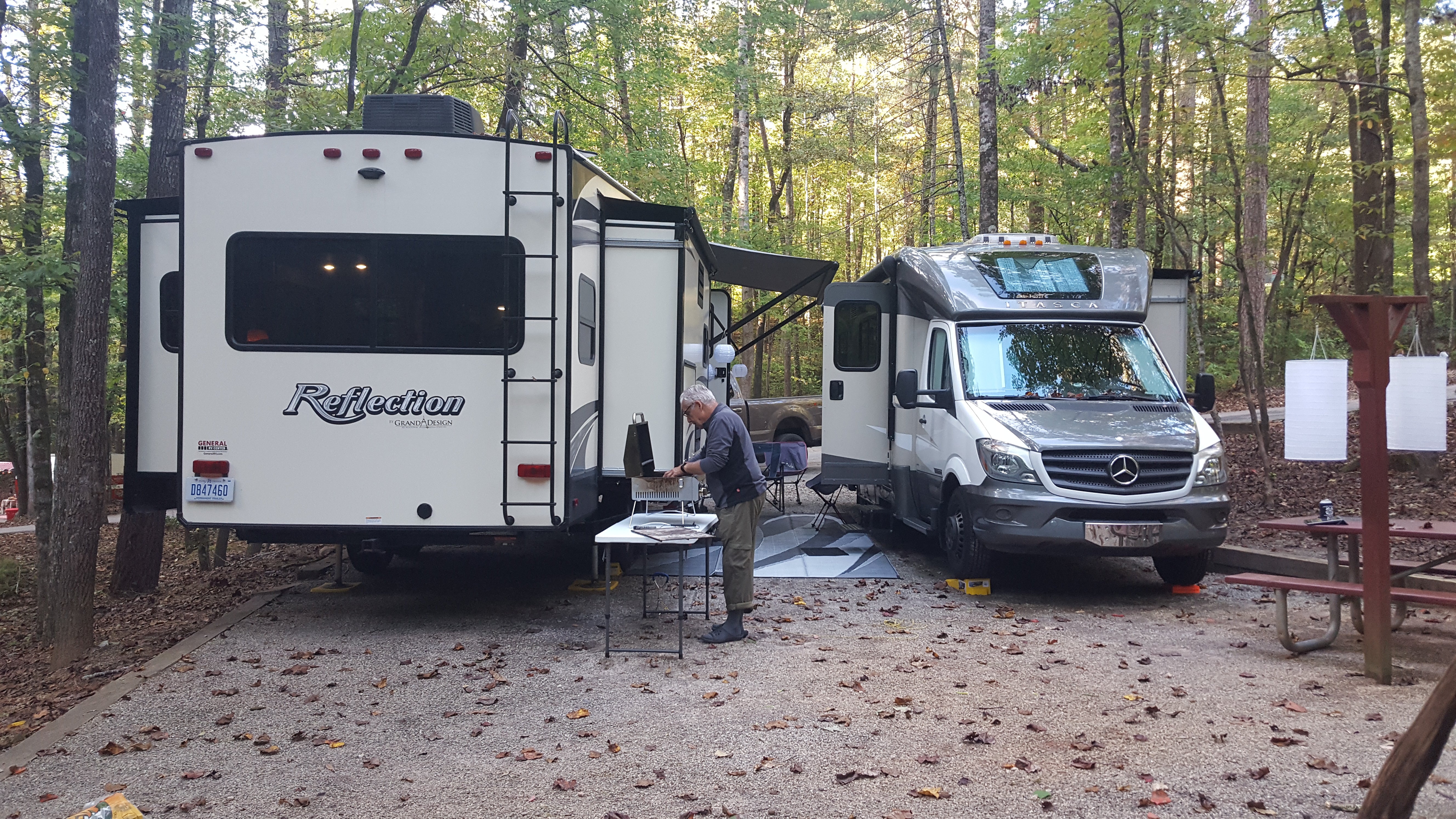 We shared a "buddy" RV site with friends. 