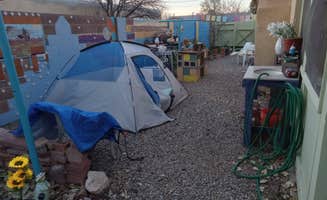 Jayston M.'s photo of tent camping at Mother Bosque Gardens near Cedar Crest, NM