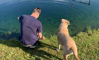 Tim H.'s photo of camping with pets at HOGAN'S LANDING near Howes Cave, NY