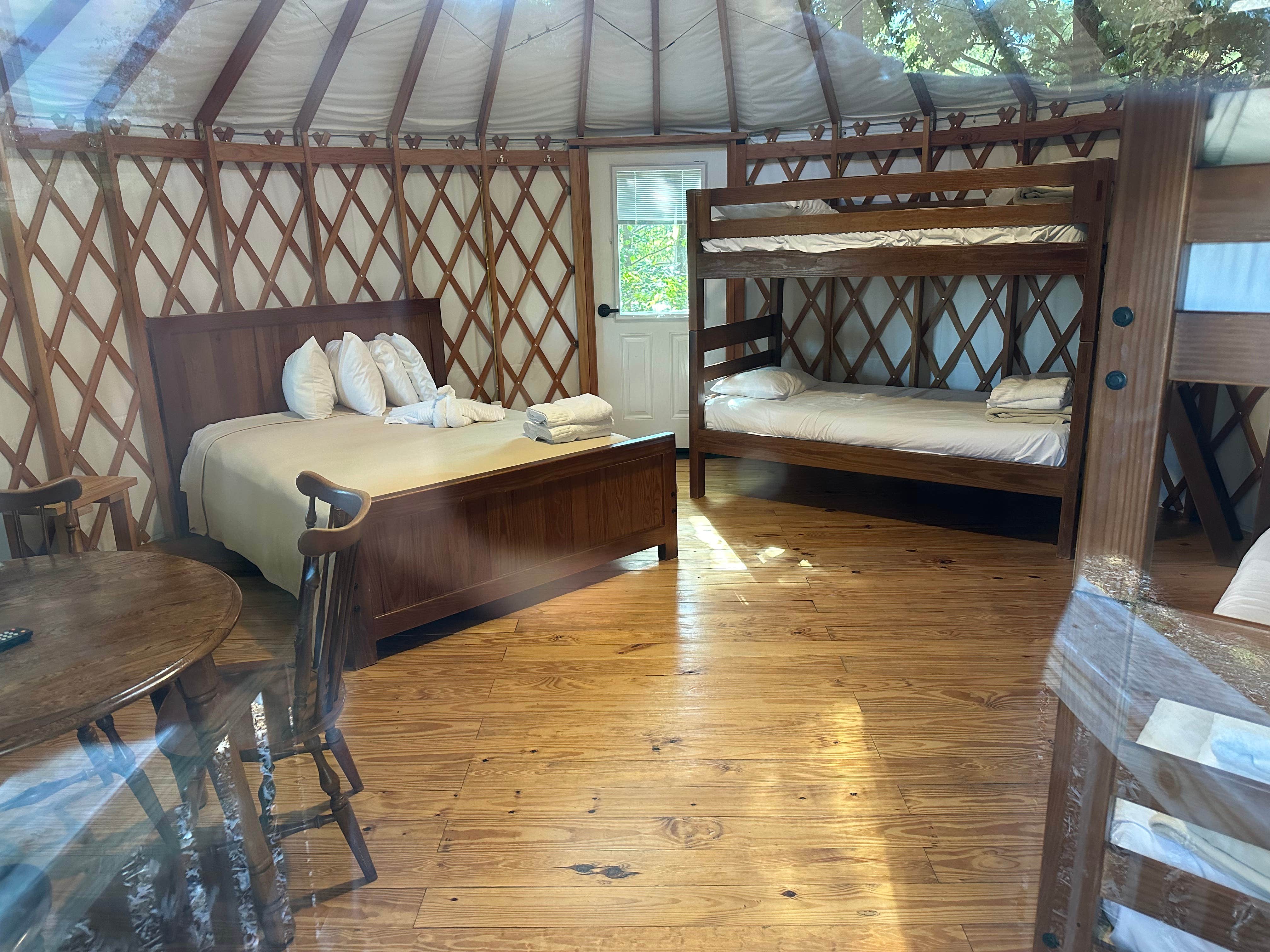 Stefan K.'s photo of glamping accommodations at Cherry Hill Park near Silver Spring, MD