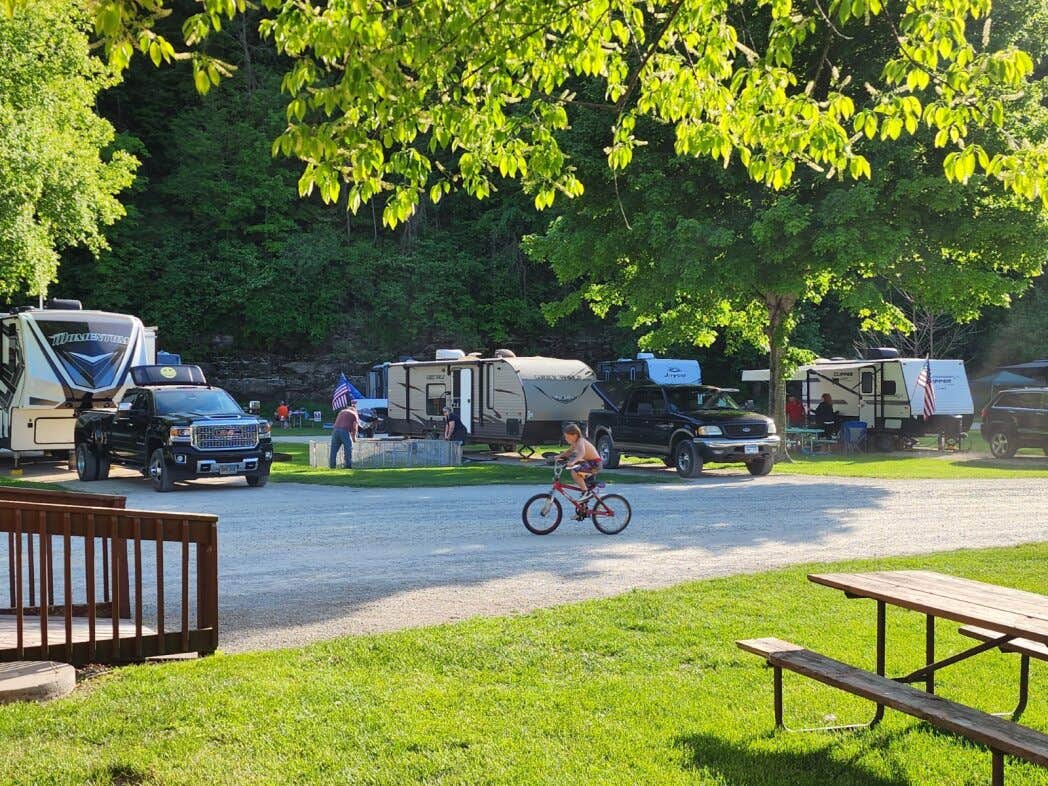 Steve B.'s photo of rv camping at Hidden Bluffs Resort near Spring Valley, MN