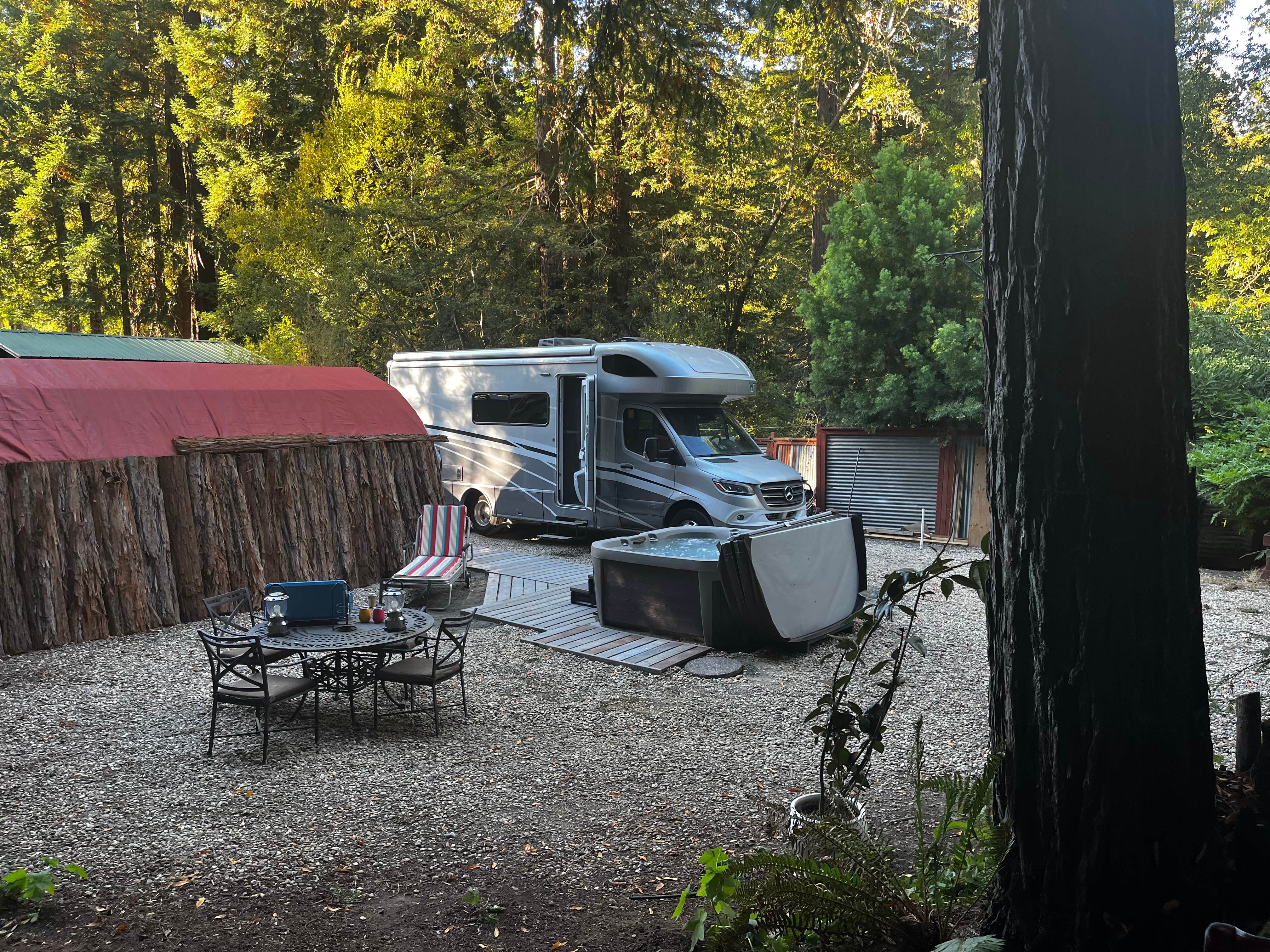 Robert C.'s photo at Glamping in the Redwoods 🐶🐕💃🕺🏼 near Guerneville, CA