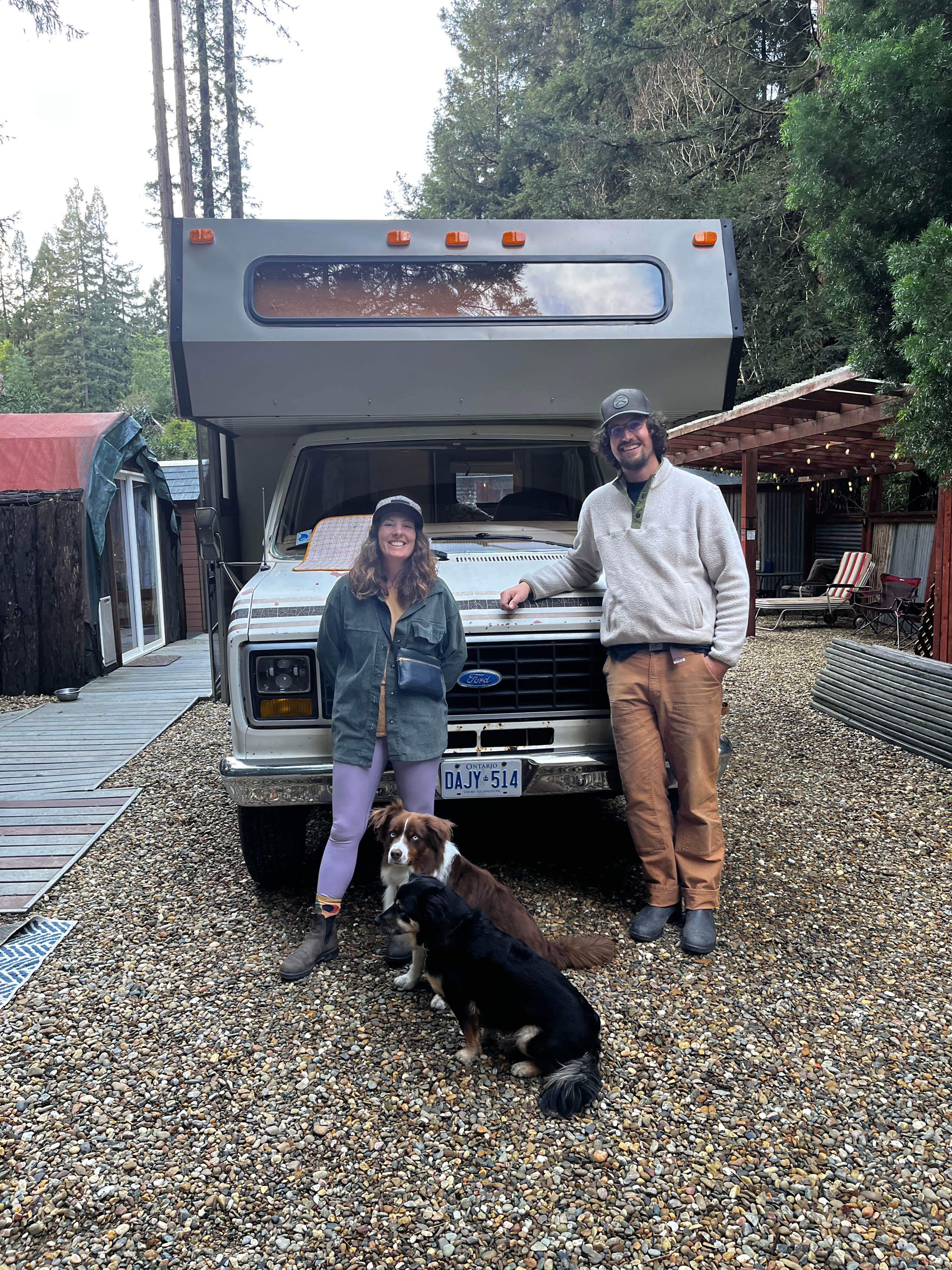 Robert C.'s photo of camping with pets at Glamping in the Redwoods 🐶🐕💃🕺🏼 near Petaluma, CA