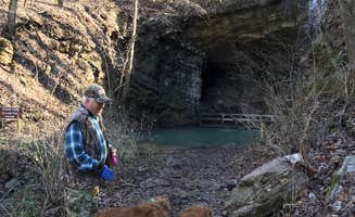 Liz H.'s photo of camping with pets at James H 'Sloppy' Floyd State Park Campground near Resaca, GA