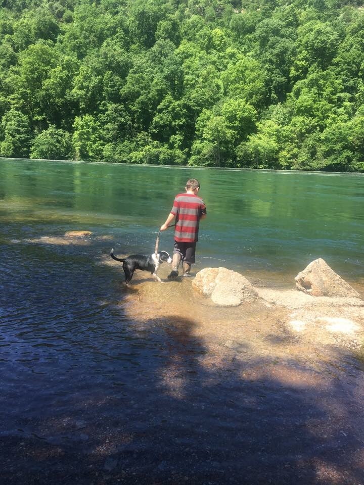 Checking out the river