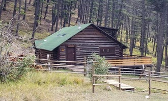 Camping near Granite Butte Lookout: Lost Horse Cabin, Canyon Creek, Montana