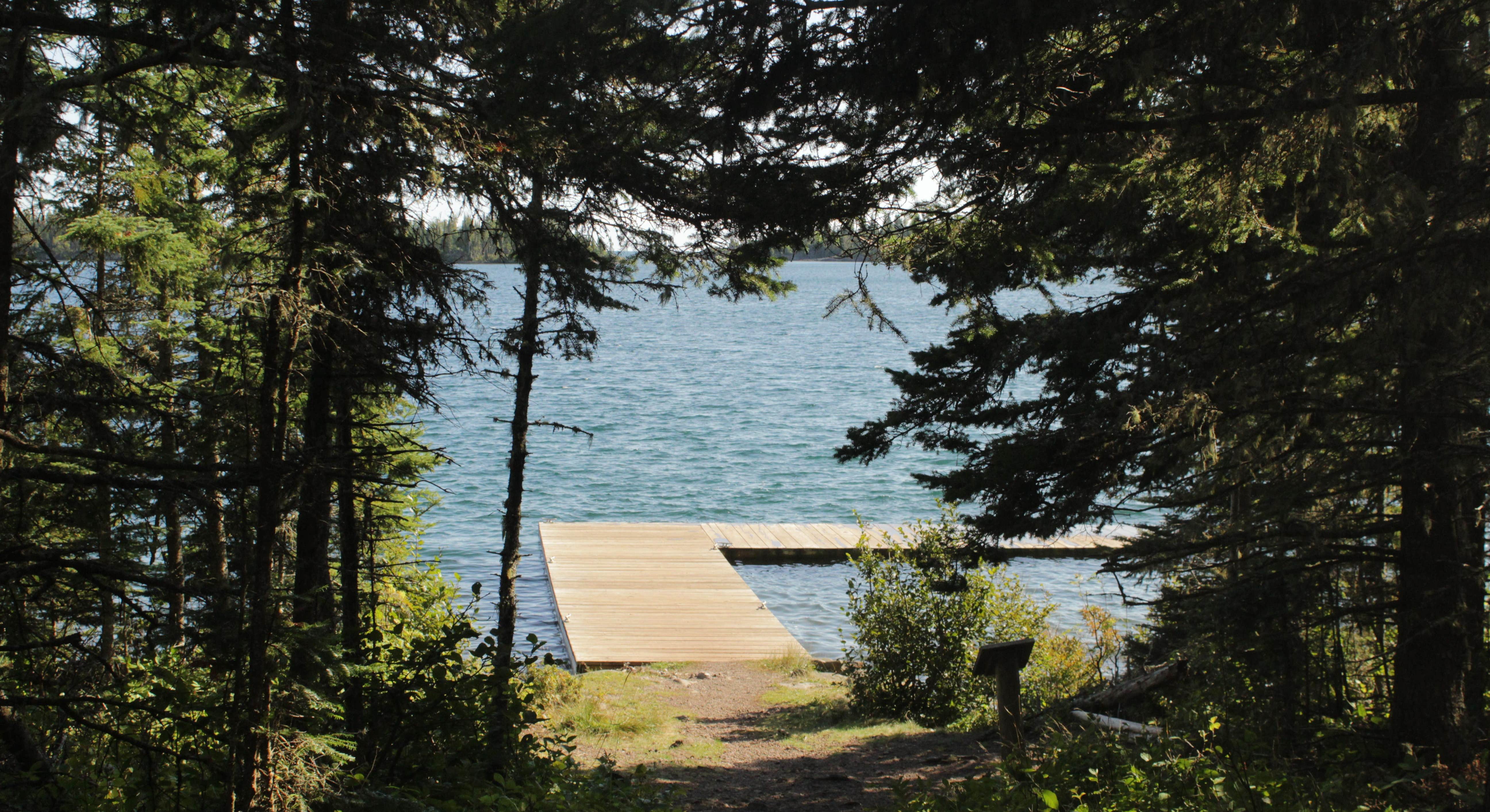 Boat or Kayak Dock at Three Mile Campground Isle Royale National Park