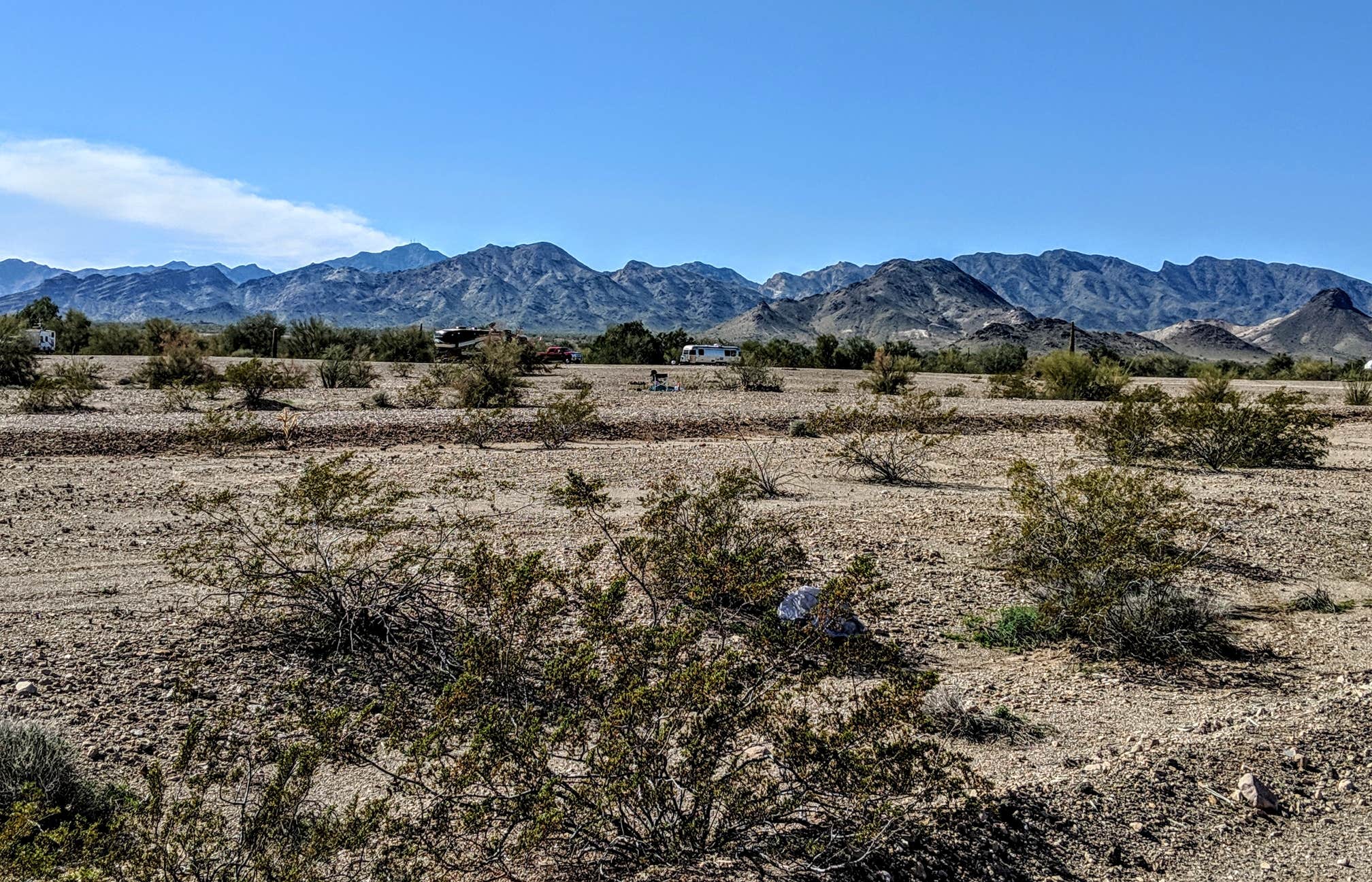 Dome Rock Road BLM Dispersed Camping Area Quartzsite, AZ