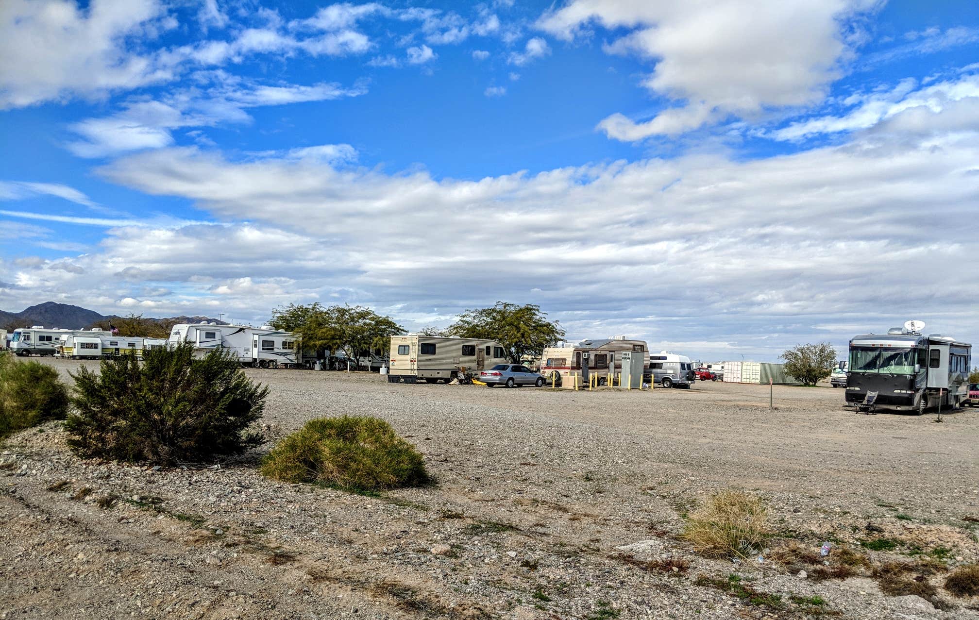 Shari  G.'s photo of rv camping at Tumbleweed RV Park near Quartzsite, AZ