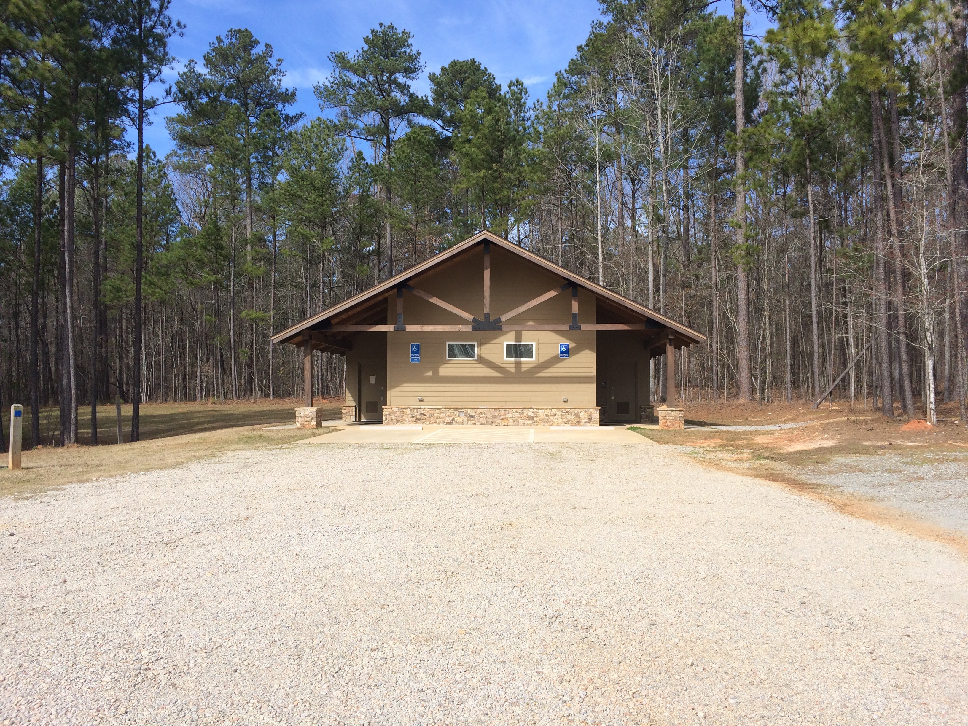 New bathhouse at equestrian campground 