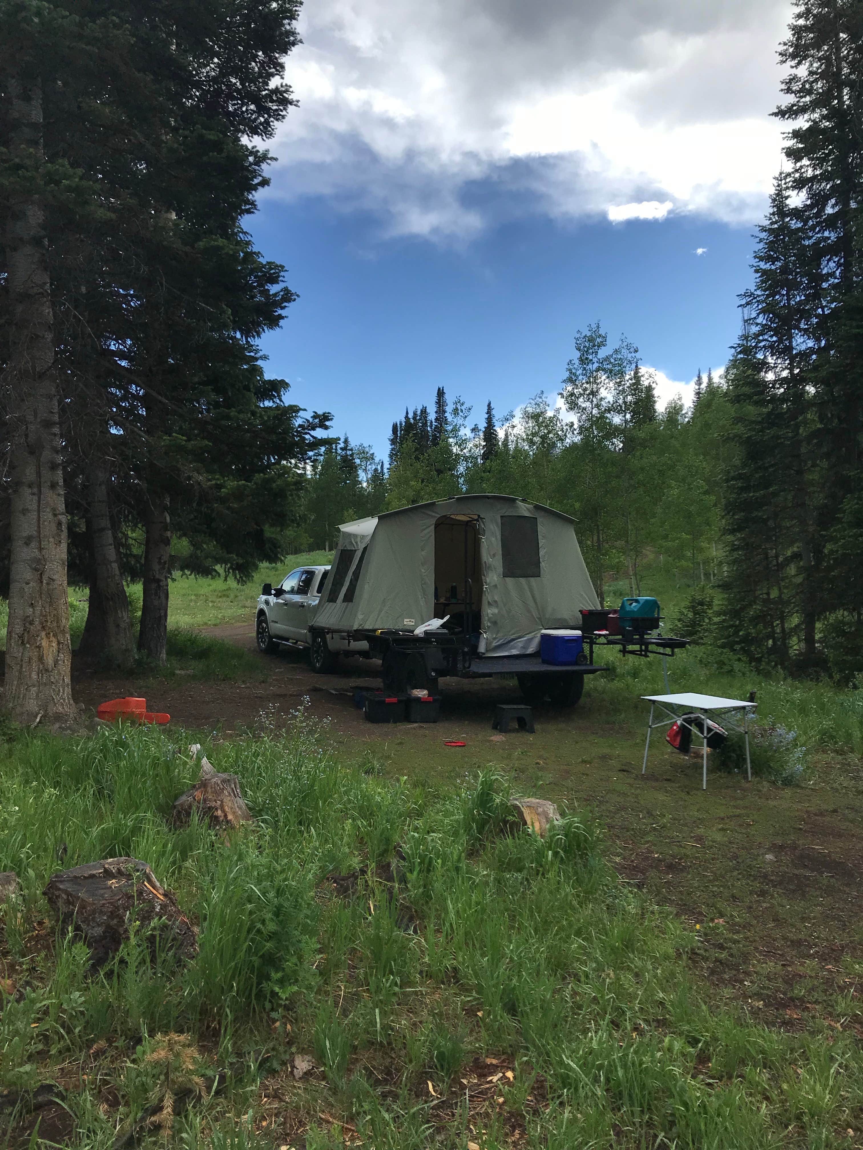 Clayton M.'s photo of tent camping at Dispersed Camping--Mill Hollow/Utah FR054 near Taylorsville, UT