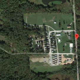 This is an aerial view of the campground.