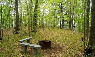 Camping near Chapel Beach Backcountry Campsites — Pictured Rocks National Lakeshore: Road's End Campsite on Grand Island, Munising, Michigan