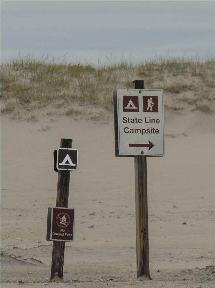 Camper-submitted photo at State Line Backcountry Site — Assateague Island National Seashore near Rehoboth Beach, DE