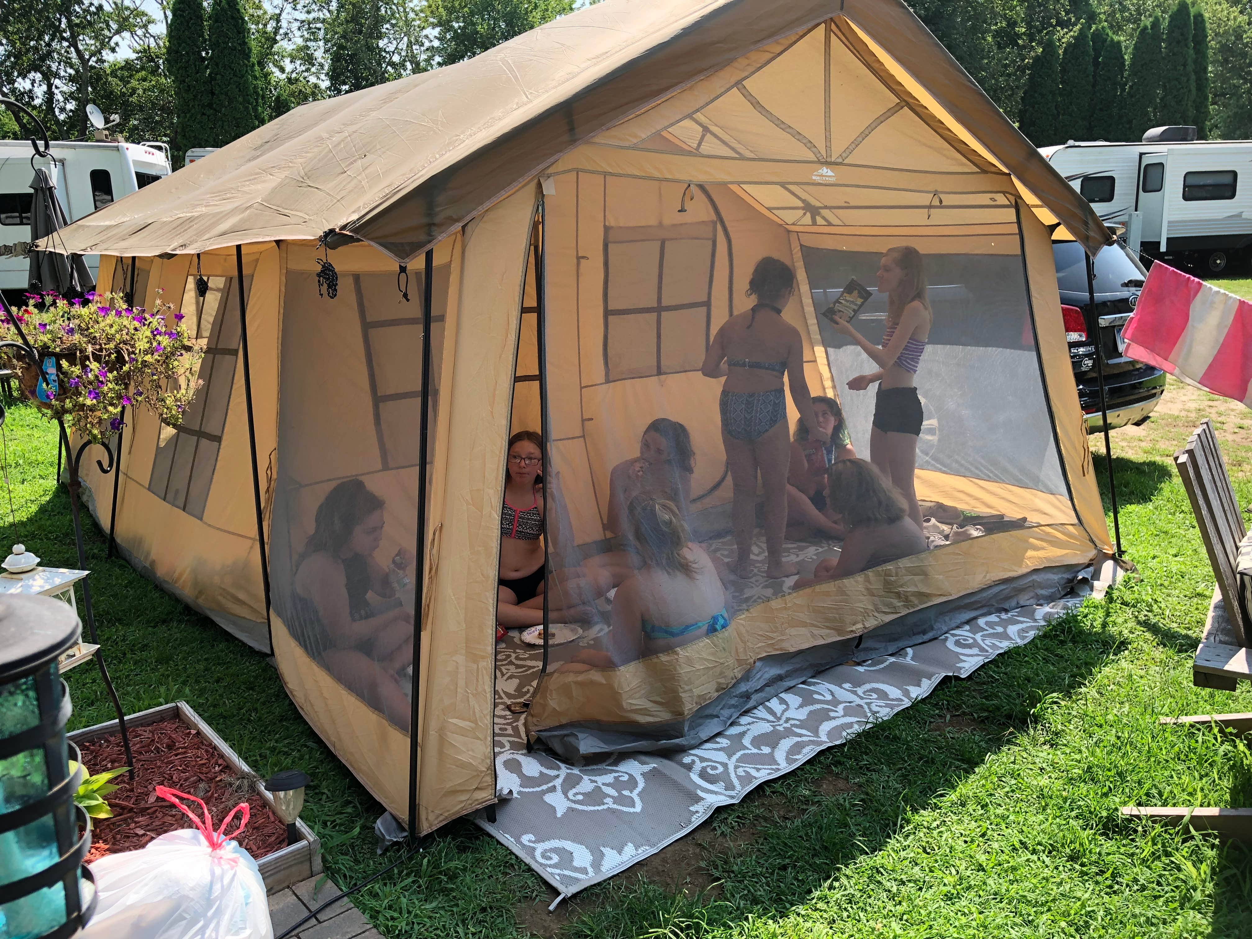 Jennifer H.'s photo of a cabin at River Bend Campground near Worcester, MA