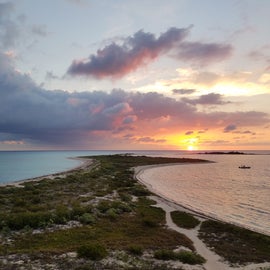 Sunrise on a deserted island
