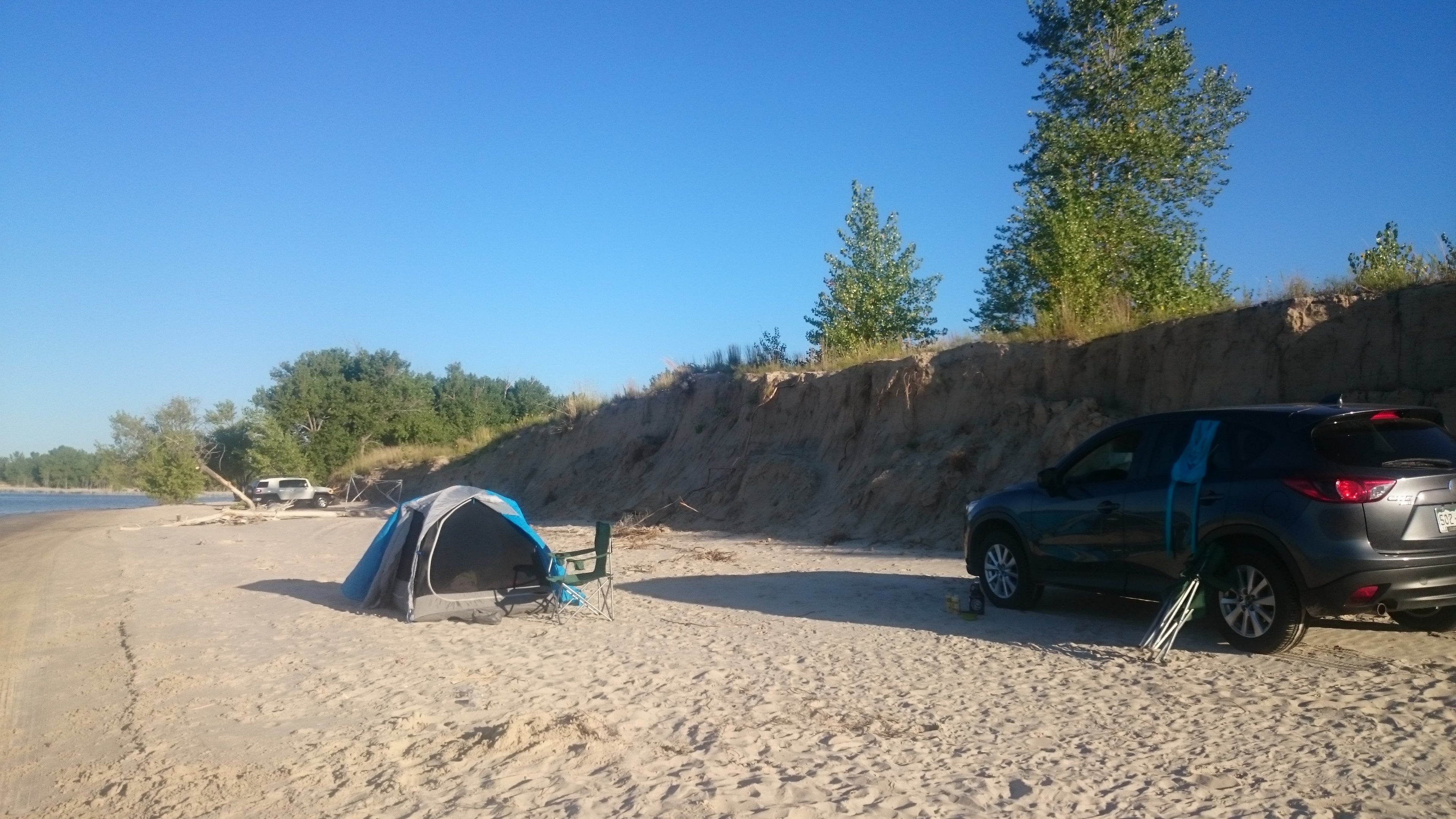 Others will camp along the beach as well so ensure you set up camp to allow other vehicles to pass safely. 