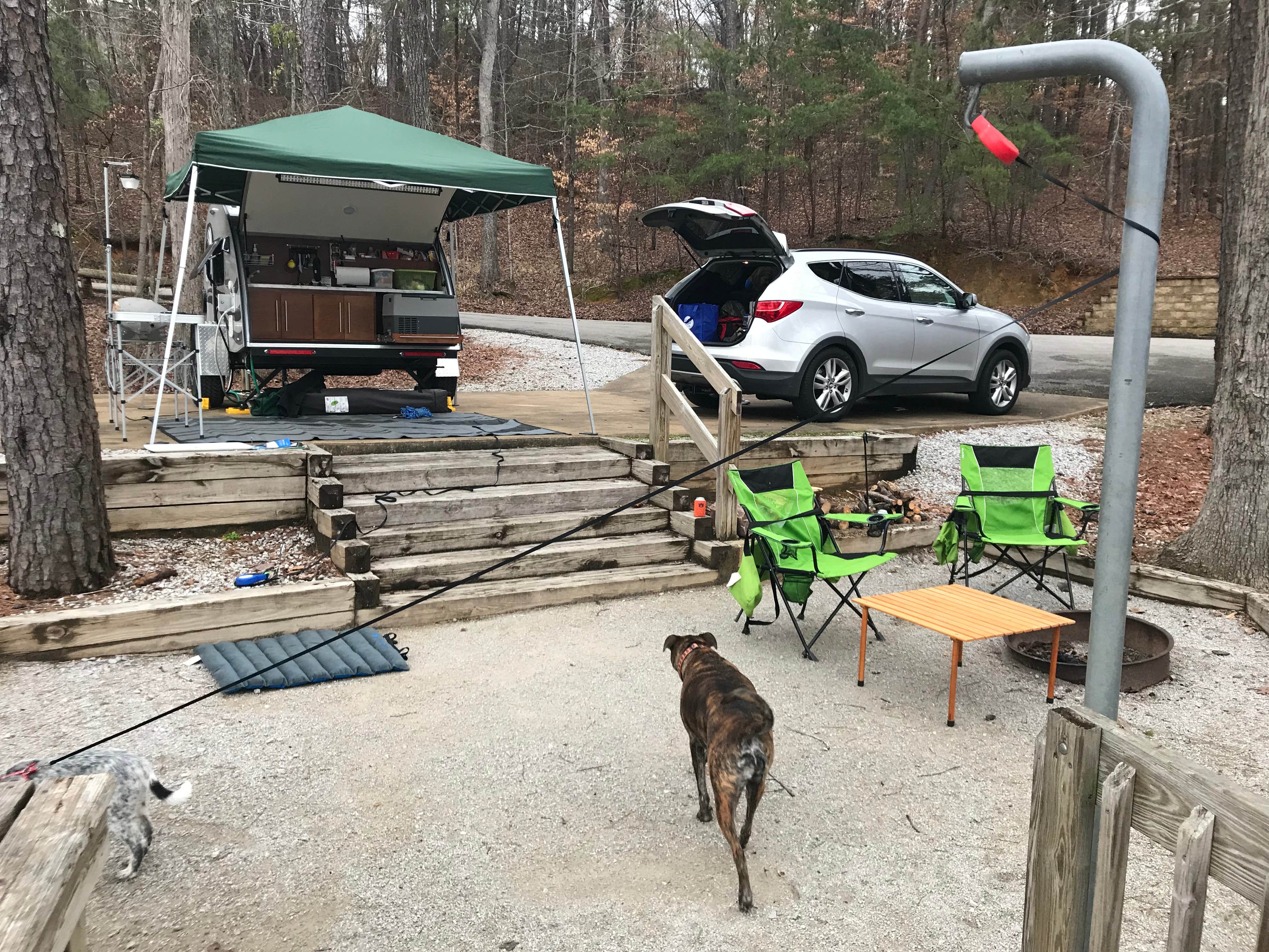 Steve V.'s photo of camping with pets at Deerlick Creek near Alabaster, AL