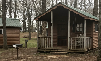Heather B.'s photo of glamping accommodations at Duck Creek Campground near Spring Green, WI