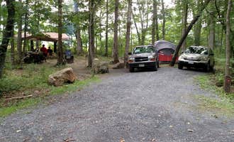 Camping near Greenbrier River Trail Milepost 63.8 Primitive Campsite: Hidden Valley, Warm Springs, Virginia