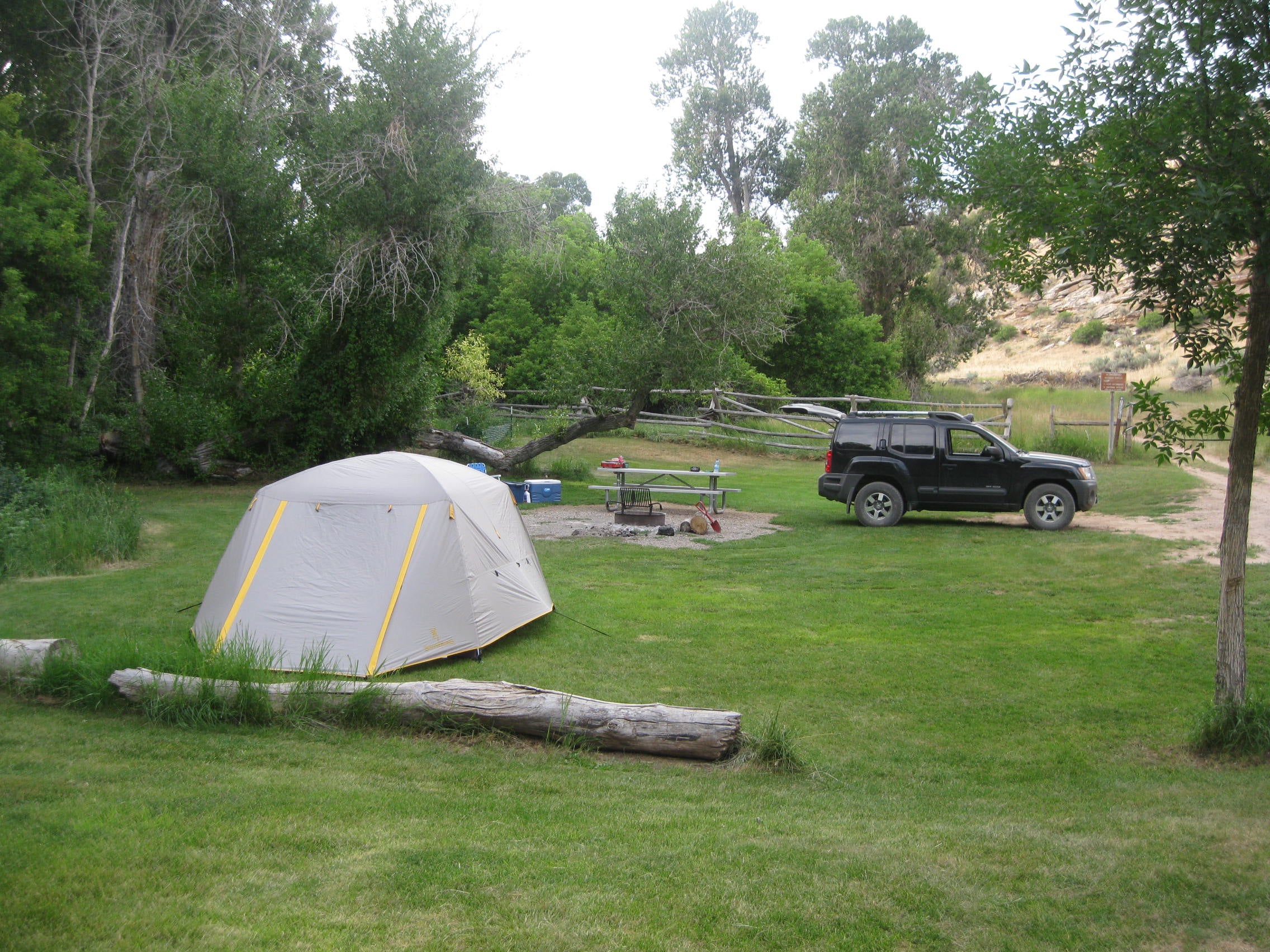 Northern-most campsite in park taken July 2014.