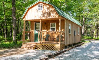 Melissa G.'s photo of a cabin at Shady Oaks Campground & RV Park near Witts Springs, AR