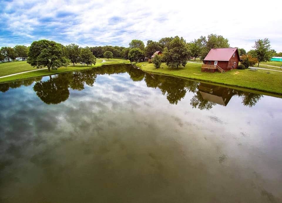 Kate T.'s photo of glamping accommodations at Country Bend Campground near Hillsboro, IL