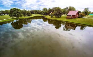 Kate T.'s photo of a cabin at Country Bend Campground near Hartford, IL