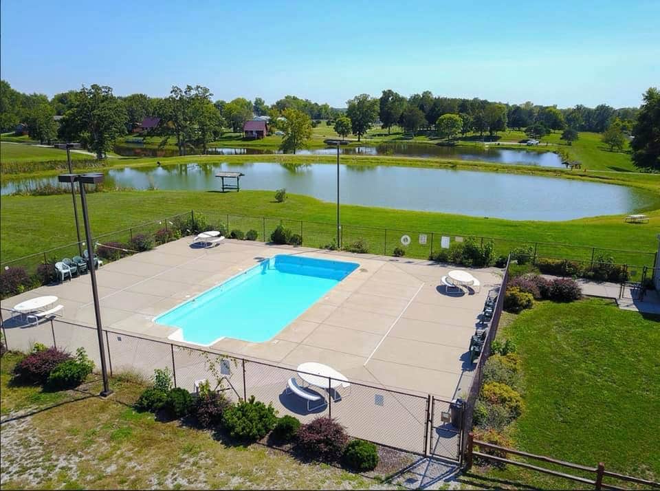 Large inground pool