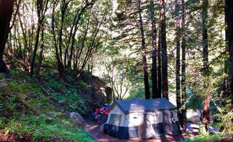 Hayley K.'s photo of tent camping at Limekiln State Park Campground near Fort Hunter Liggett, CA