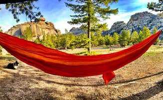 Hayley K.'s photo of camping with pets at Vedauwoo Tent Campground (Wy) — Medicine Bow Routt N Fs & Thunder Basin Ng near Cheyenne, WY
