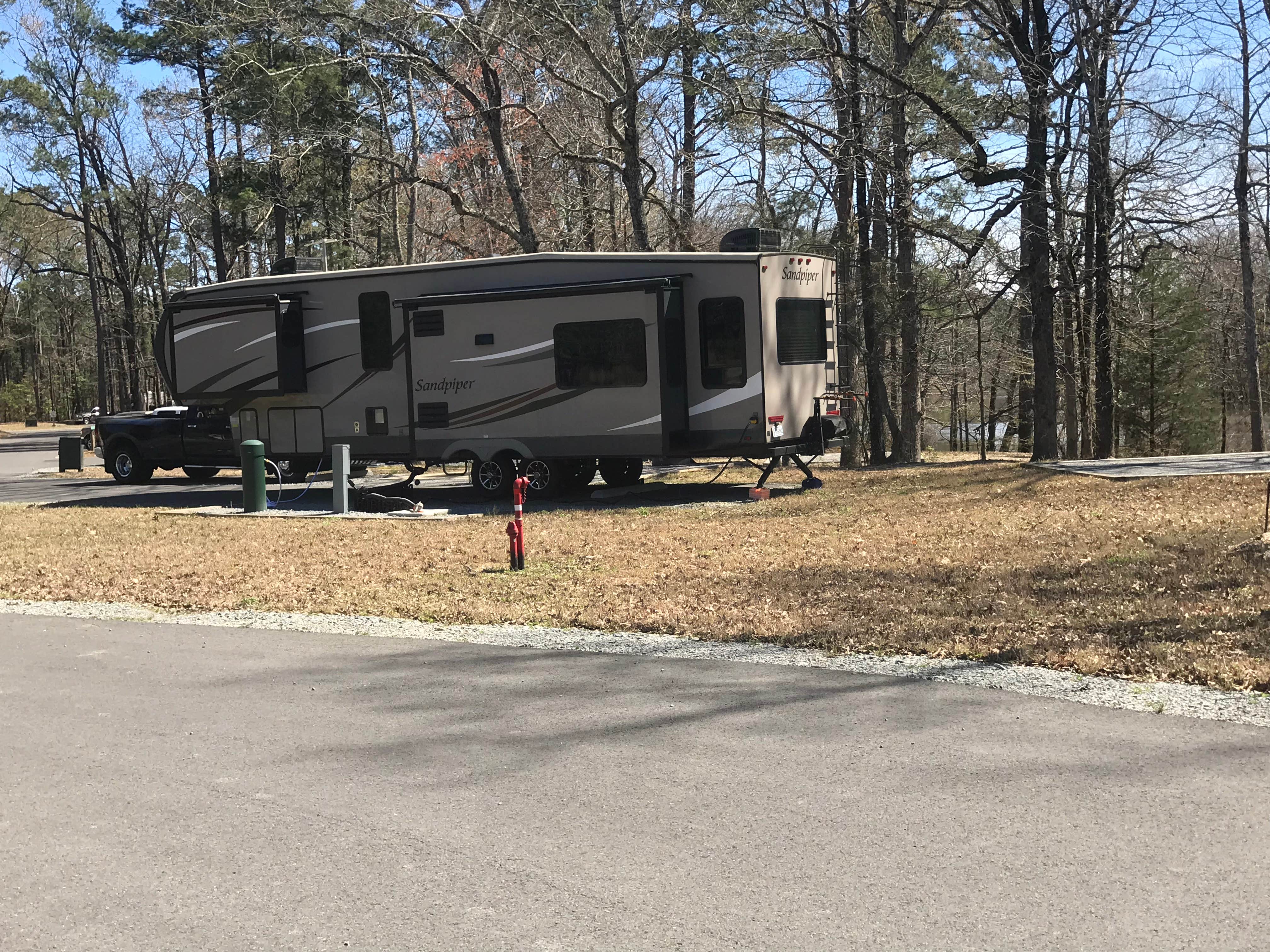 Lisa P.'s photo of rv camping at Moro Bay State Park Campground near Jersey, AR