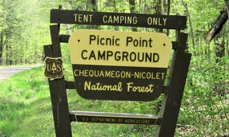 Camping near Curtiss Village Park: Picnic Point Campground, Westboro, Wisconsin