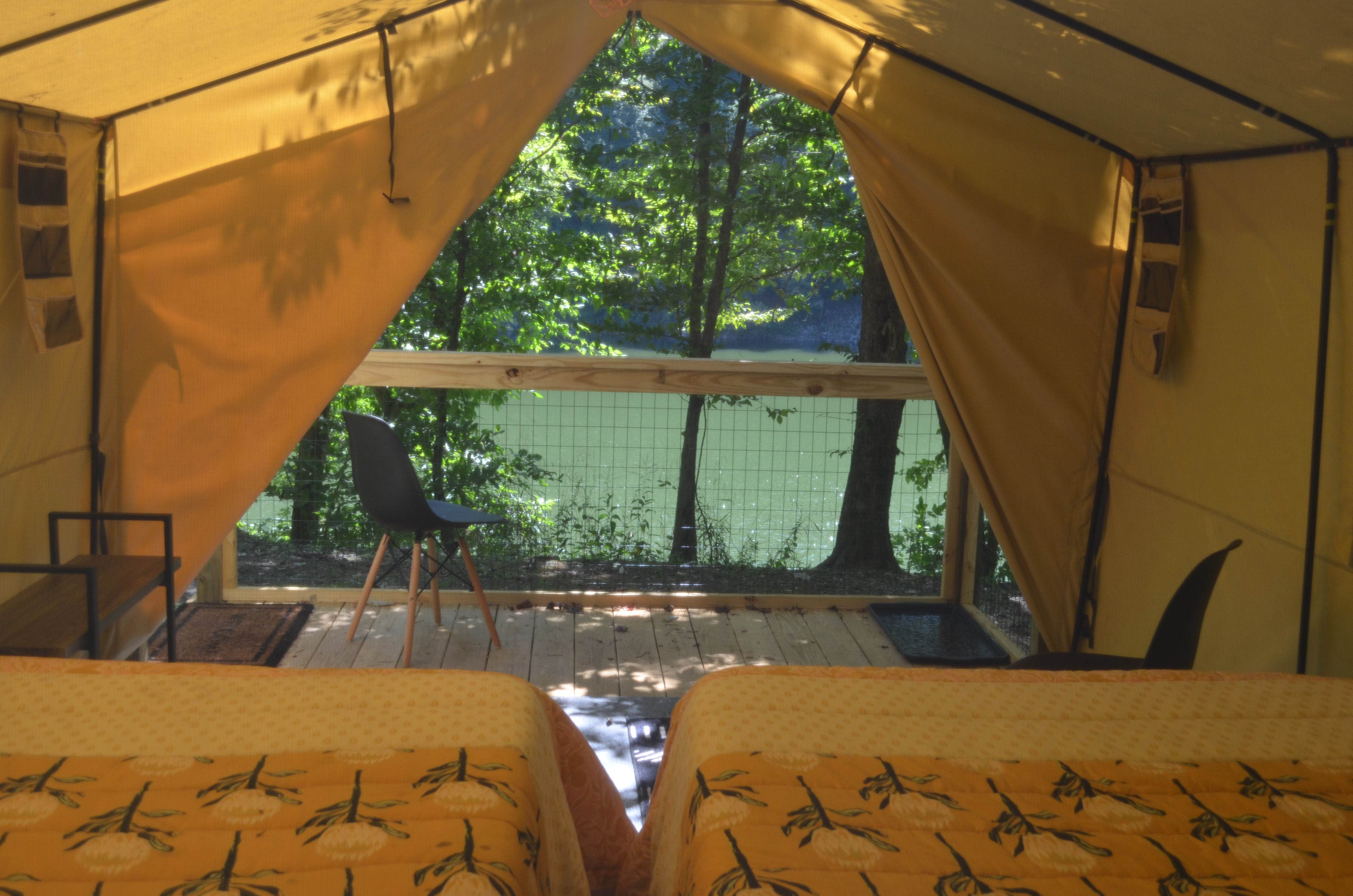 Bari M.'s photo of tent camping at Horseshoe Bend Marina near Carthage, TN