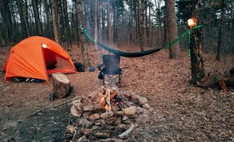 Camping near Forest Service Rd 82 Dispersed: Sam's Throne Recreation Area, Mount Judea, Arkansas