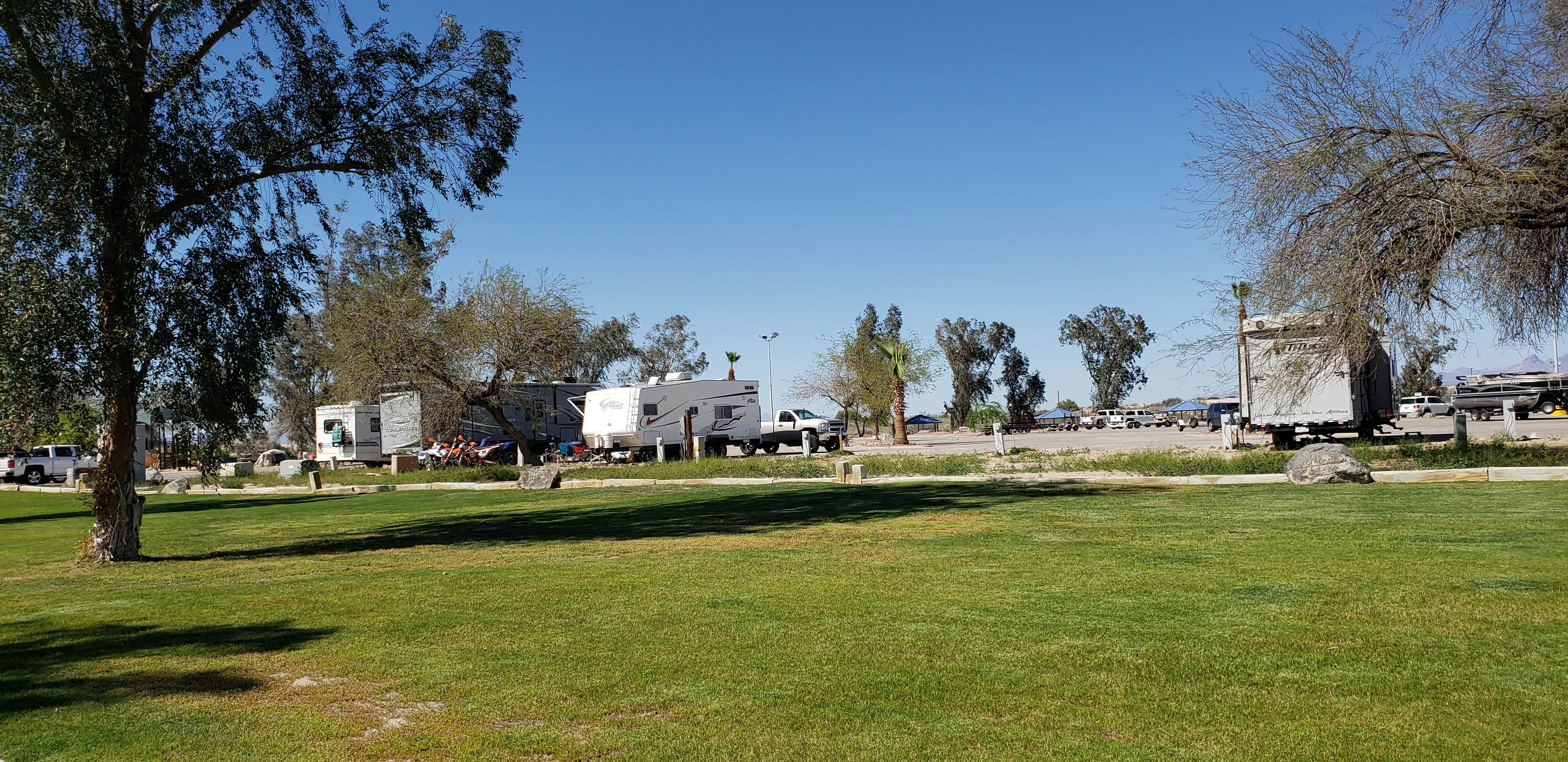 Sandy S.'s photo of rv camping at Pirate Cove near Yucca, AZ