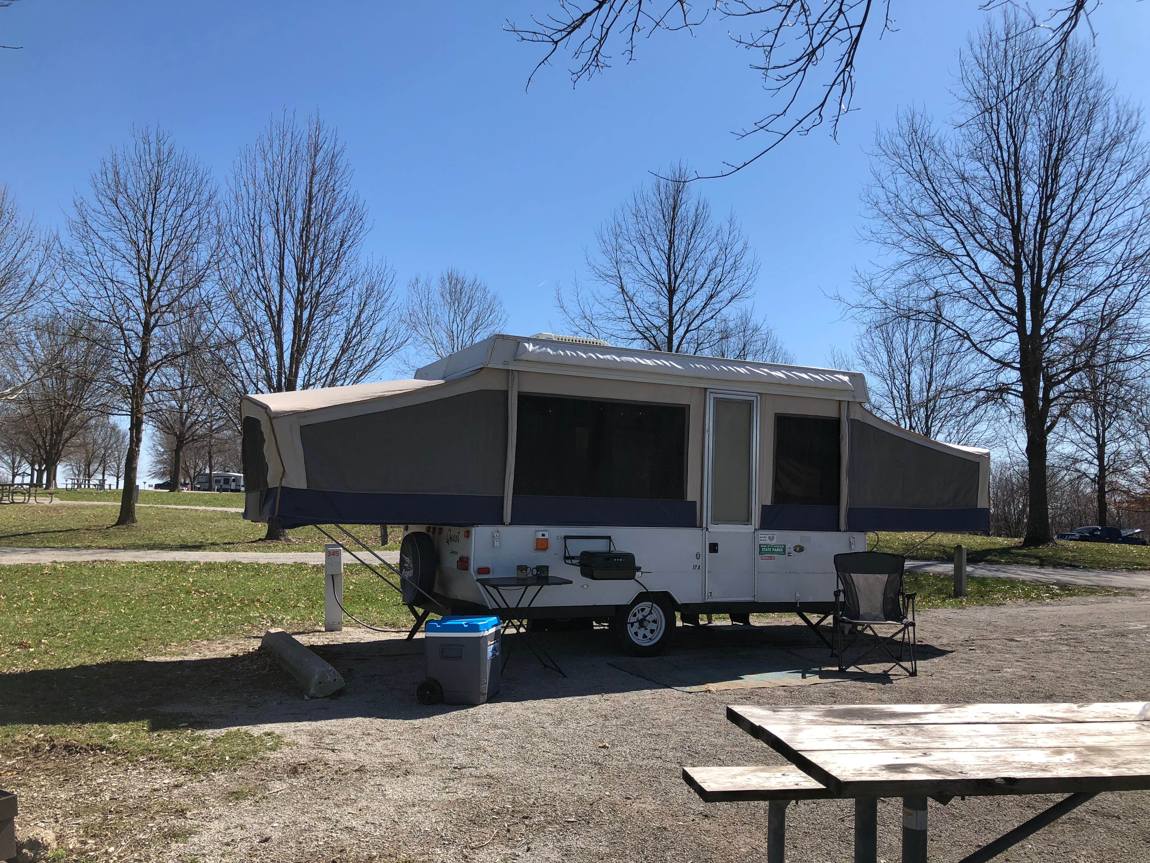 Meaghan S.'s photo of rv camping at Crow's Creek Campground near Riverside, MO