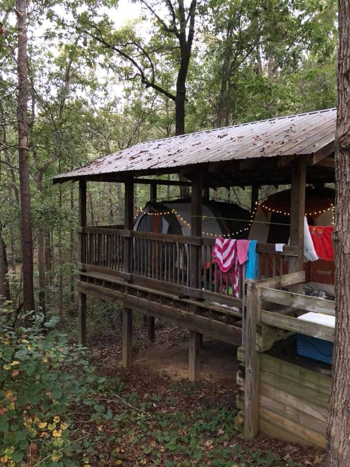 Sonyia W.'s photo of a cabin at Victoria Bryant State Park Campground near Maxeys, GA