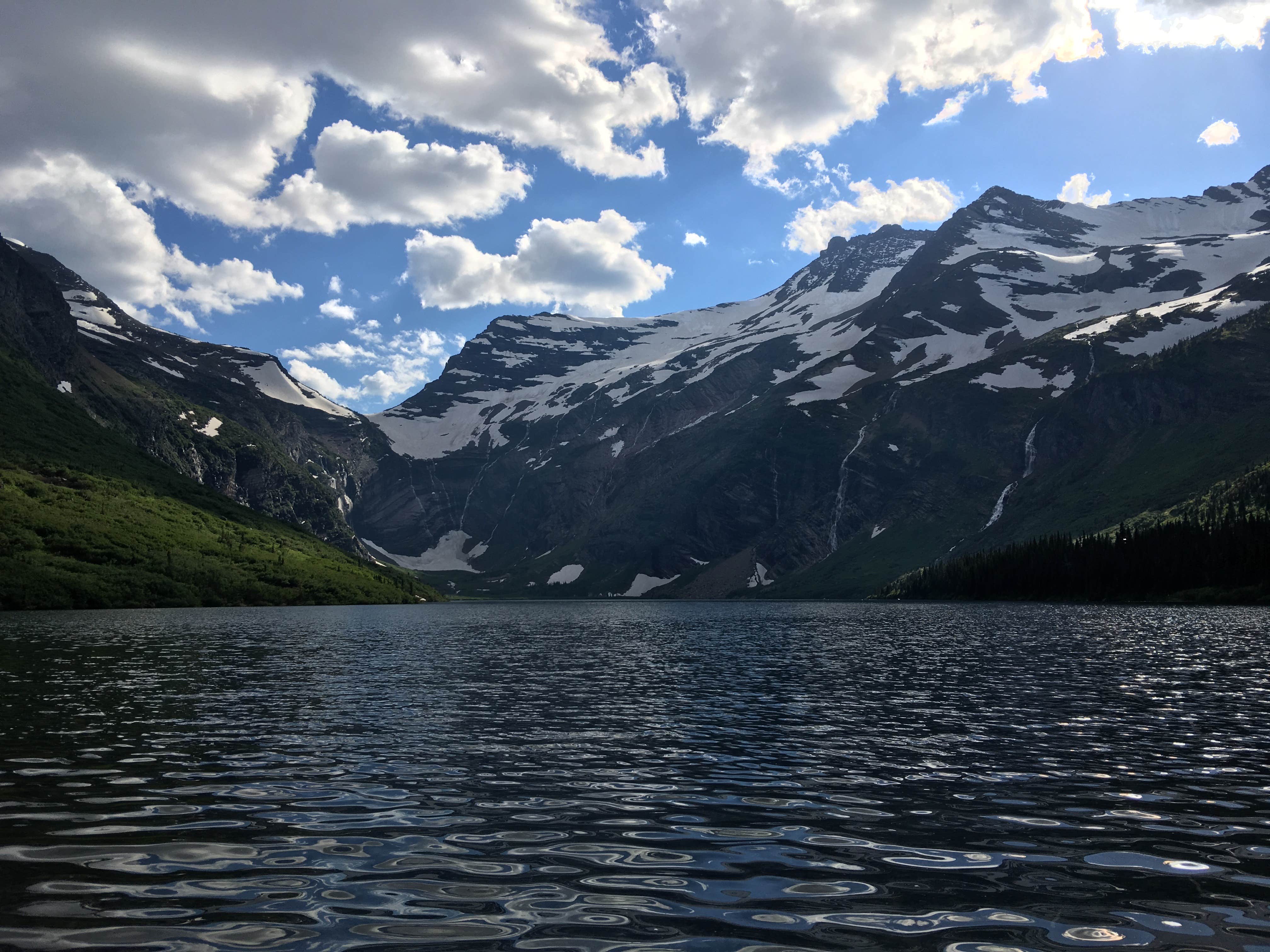 Camper-submitted photo at Gunsight Lake Wilderness Campsite — Glacier National Park near West Glacier, MT