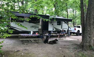 April L.'s photo of camping with pets at Lake George RV Park near Fort Ann, NY