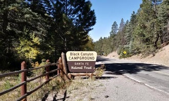 Camping near North Shore Campground at Santa Cruz Lake - CLOSED: Black Canyon Campground, Tesuque, New Mexico