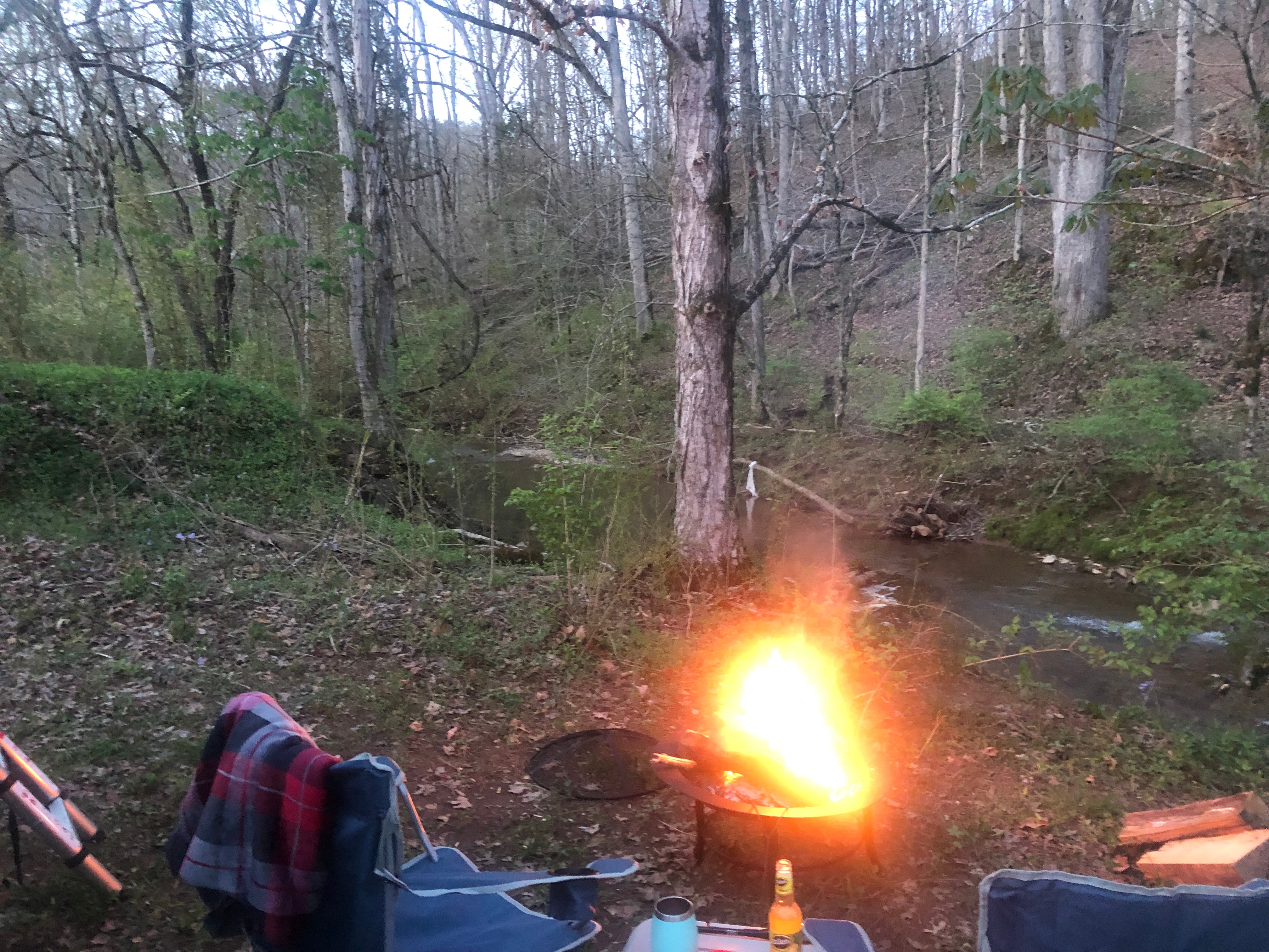 Nothing better than campfire by the creek