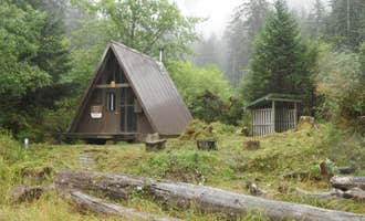 Camping near Ohmer Creek: Garnet Ledge Cabin, Petersburg, Alaska