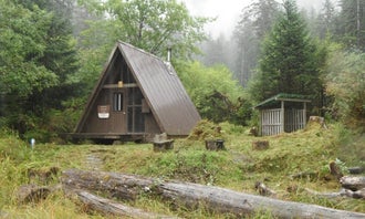 Camping near Ohmer Creek: Garnet Ledge Cabin, Petersburg, Alaska