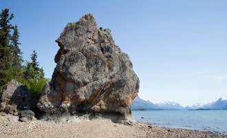 Camping near Tulchina Adventures: Priest Rock Cabin — Lake Clark National Park & Preserve, Port Alsworth, Alaska