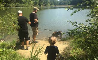 Sammi H.'s photo of camping with pets at Taylor Ridge Campground — Brown County State Park near Vallonia, IN